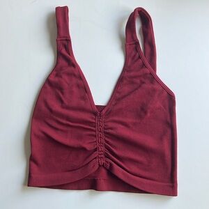 Free People Intimately Ruched Brami Red